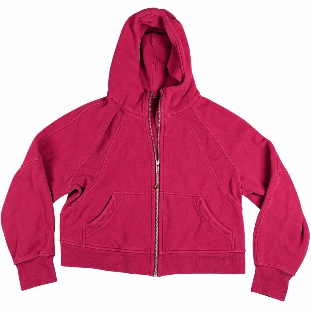 Lululemon Scuba Oversized Full Zip Hoodie Pomegranate m/L
